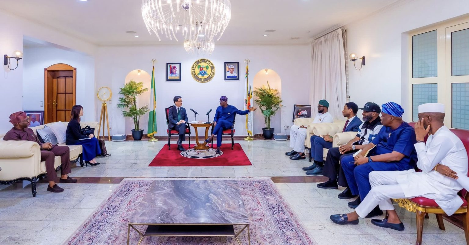 Lagos Governor Sanwo-Olu meets Japanese envoy to boost trade, cultural ties