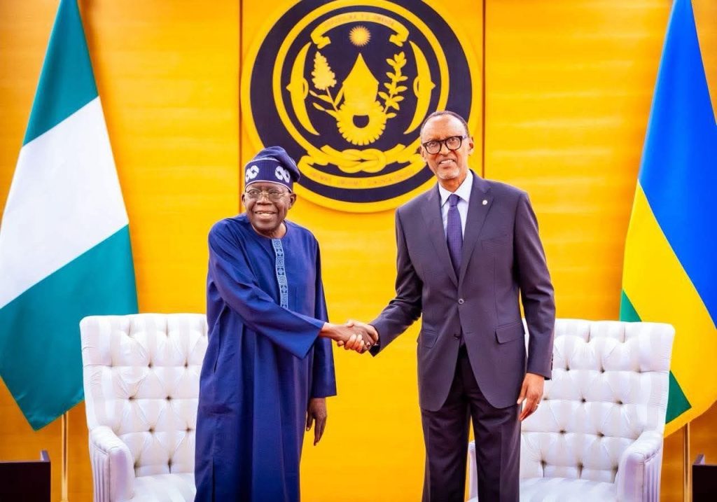 Tinubu, Kagame vow to strengthen Nigeria-Rwanda ties