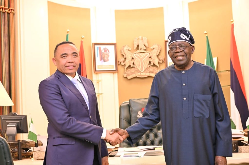 Tinubu receives Madagascan President in Aso Rock