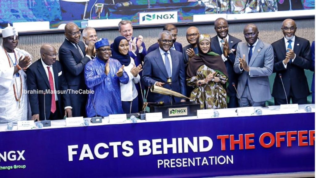 Dangote Refinery opens IPO on Nigerian Exchange at N525 a Share