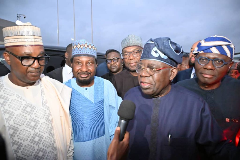 Tinubu return to Lagos, dismisses health rumour