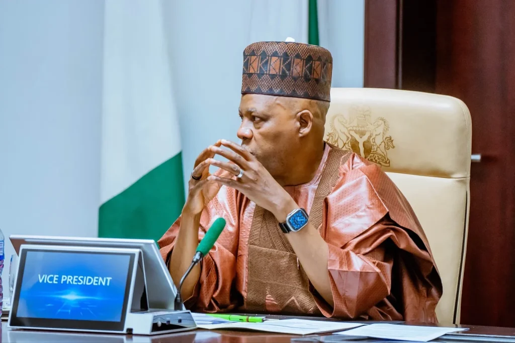 Shettima presides over virtual NEC meeting in Aso Rock